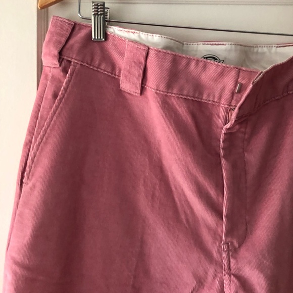 Dickies Womens pink Corduroy Pants Size 14 wide leg - Picture 11 of 15
